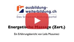 Vorschaubild des Videos «Leila Musumeci über den Kurs in Energetischer Massage»