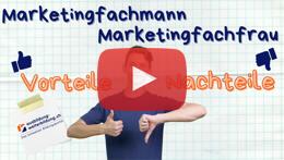 Vorschaubild des Videos «Marketingfachmann / Marketingfachfrau: 5 Vorteile, 4 Nachteile»
