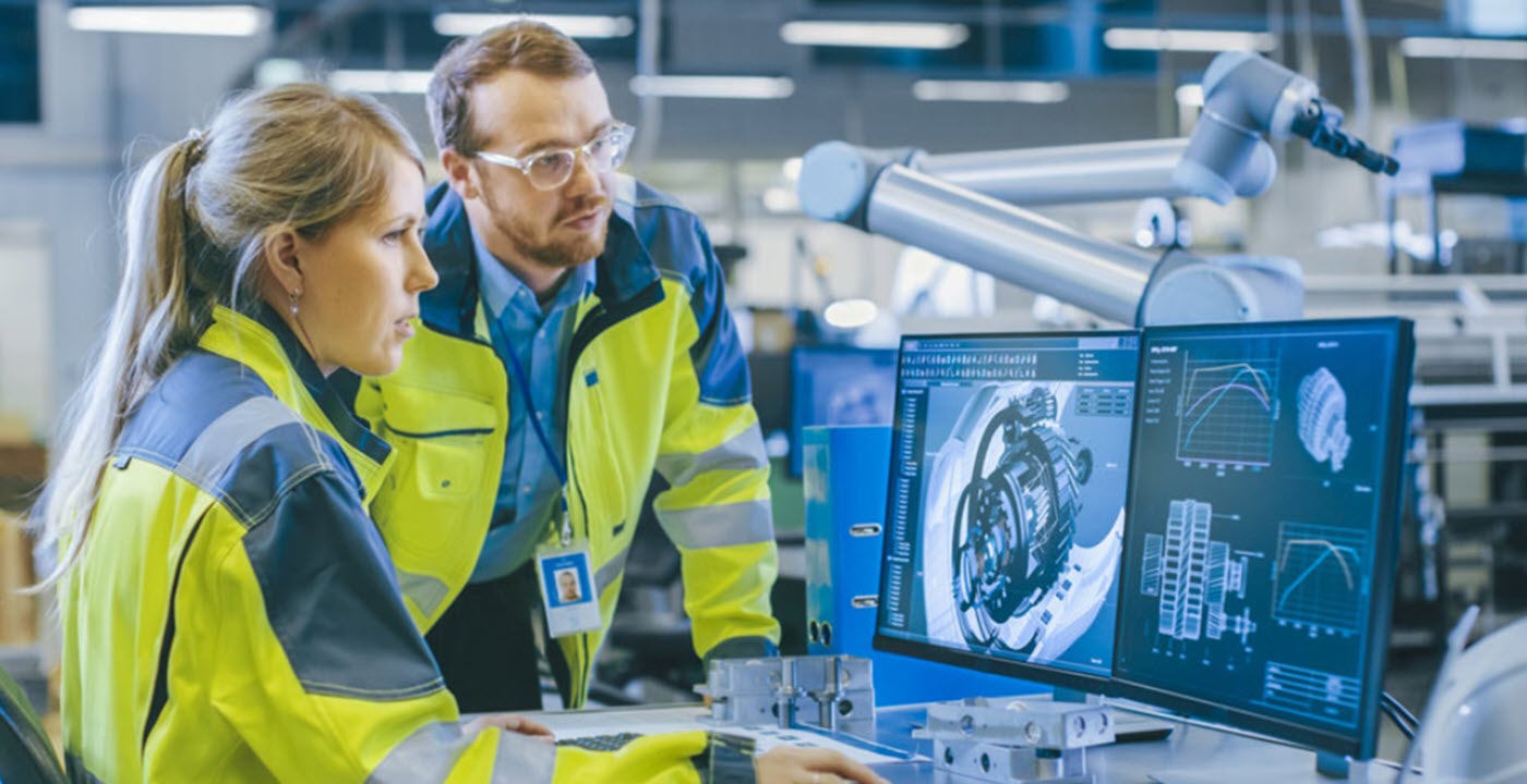Tägliche Arbeit in der Maschinenindustrie
