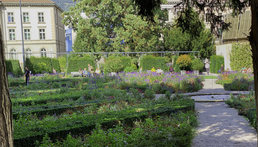 Im Park entspannen nach Besuch Schulen Chur