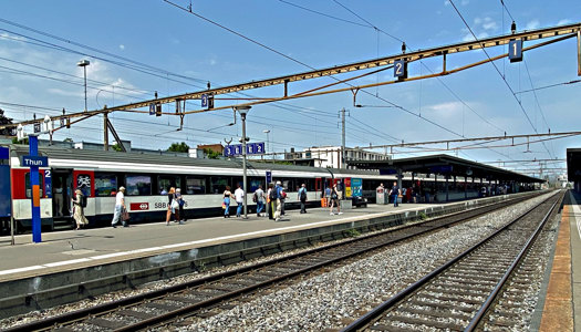 Anreise an Schulen Thun mit öffentlichem Verkehr