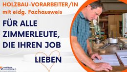 Vorschaubild des Videos «Holzbau-Vorarbeiter/in - eine Weiterbildung für alle Zimmerleute, die ihren Job lieben»