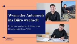 Vorschaubild des Videos «Dank dem Handelsdiplom VSH als Automobilfachmann ins Büro wechseln»
