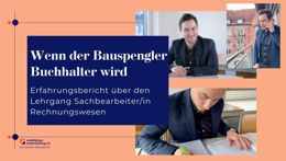 Vorschaubild des Videos «SB Rechnungswesen: Wenn der Bauspengler Buchhalter wird, liegt es an der Weiterbildung Sachbearbeiter Rechnungswesen»