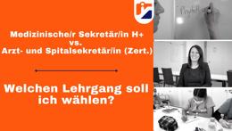 Vorschaubild des Videos «Spitalsekretärin versus Medizinische Sekretärin - wie starte ich im medizinischen Sekretariat durch »