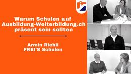 Vorschaubild des Videos «Warum Schulen auf Ausbildung-Weiterbildung.ch präsent sein sollten»