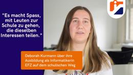 Vorschaubild des Videos «Informatikerin EFZ - Grundausbildung auf dem schulischen Weg»