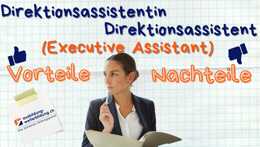 Vorschaubild des Videos «Direktionsassistentin/ Direktionsassistent (Executive Assistant): 5 Vorteile, 4 Nachteile»