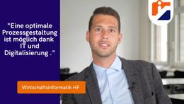 Vorschaubild des Videos «Wirtschaftsinformatik HF Studium - Wirtschaftsinformatiker für optimale Prozessgestaltung»