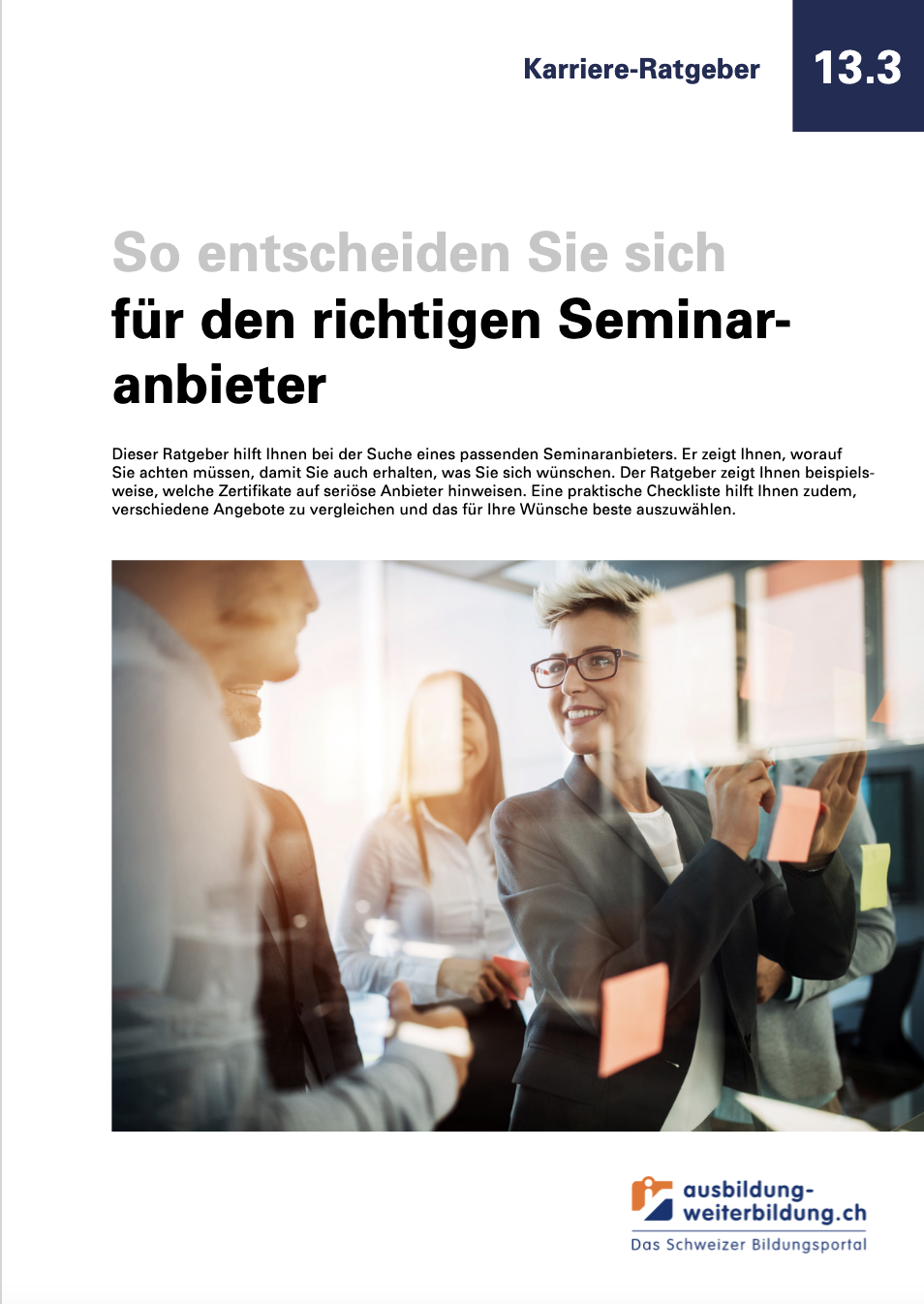 Ratgeber Seminarwahl