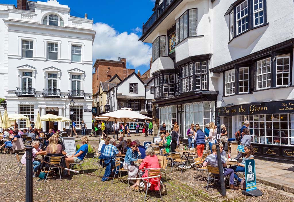 In Exeter gibt es viele gemütliche Orte zum Verweilen