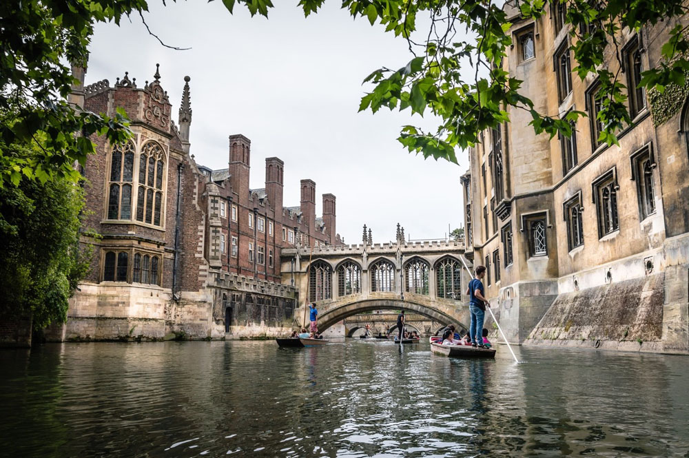 Die Brücke von Sighs in Cambridge