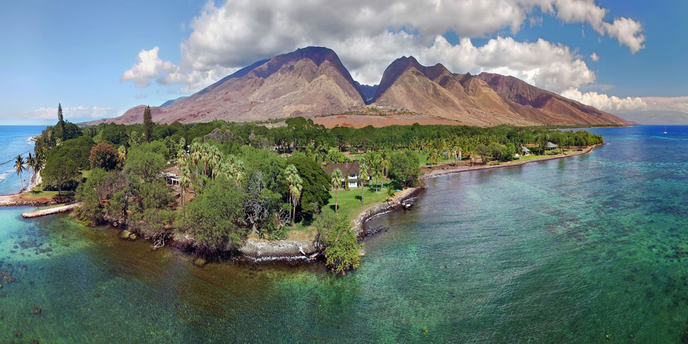 Panorama der Insel Maui