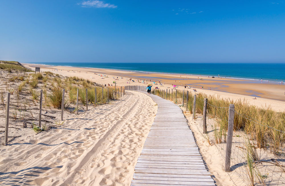 Paradies auf Erden: Der Strand in Lacanau am Atlantischen Ozean