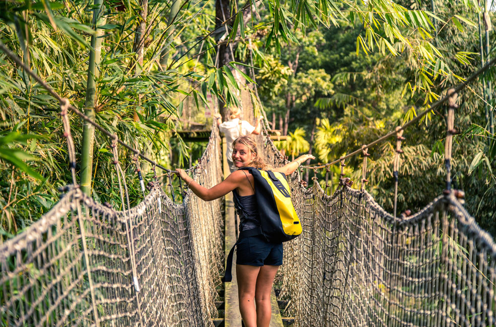 Sprachschülerin auf einem abenteuerlichen Trekking in Martinique