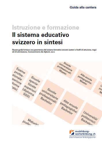 Il sistema educativo svizzero in sintesi
